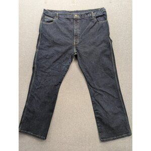 Dickies Relaxed Fit Jeans Mens 42x30 Blue Dark Wash Straight Carpenter Denim